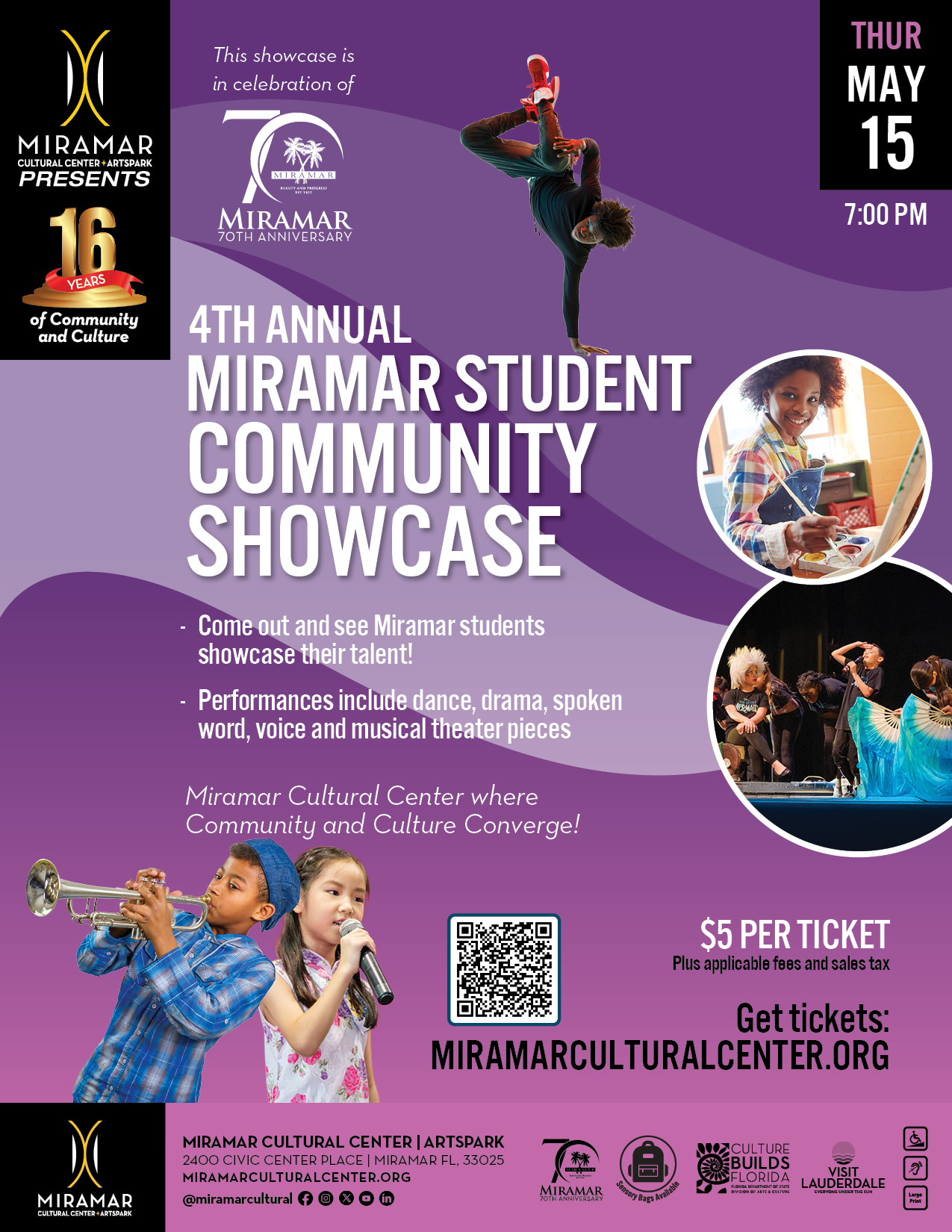 FLyer promoting student community showcase 2025